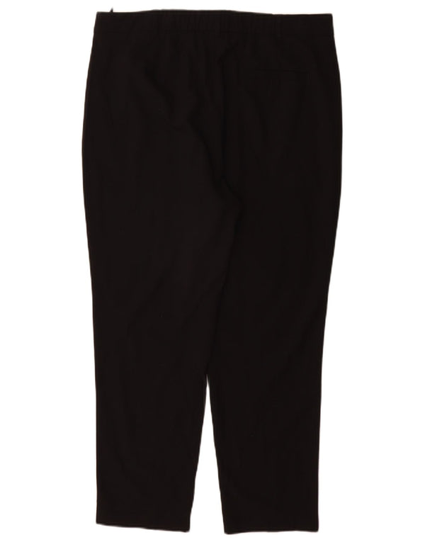 Pantaloni chino conici pentru femei Marks & Spencer UK 14 Large W32 L26 Negru