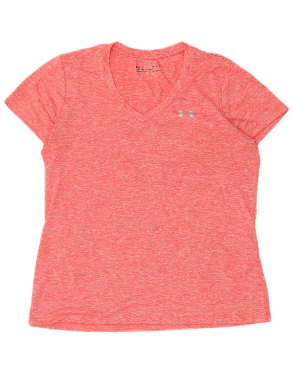 Tricou Under Armour pentru femei cu mânecă scurtă Top UK 16 Large Orange Sports