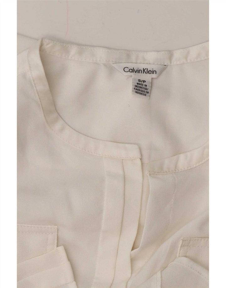 Cămașă militară Calvin Klein pentru femei UK 10 Small White