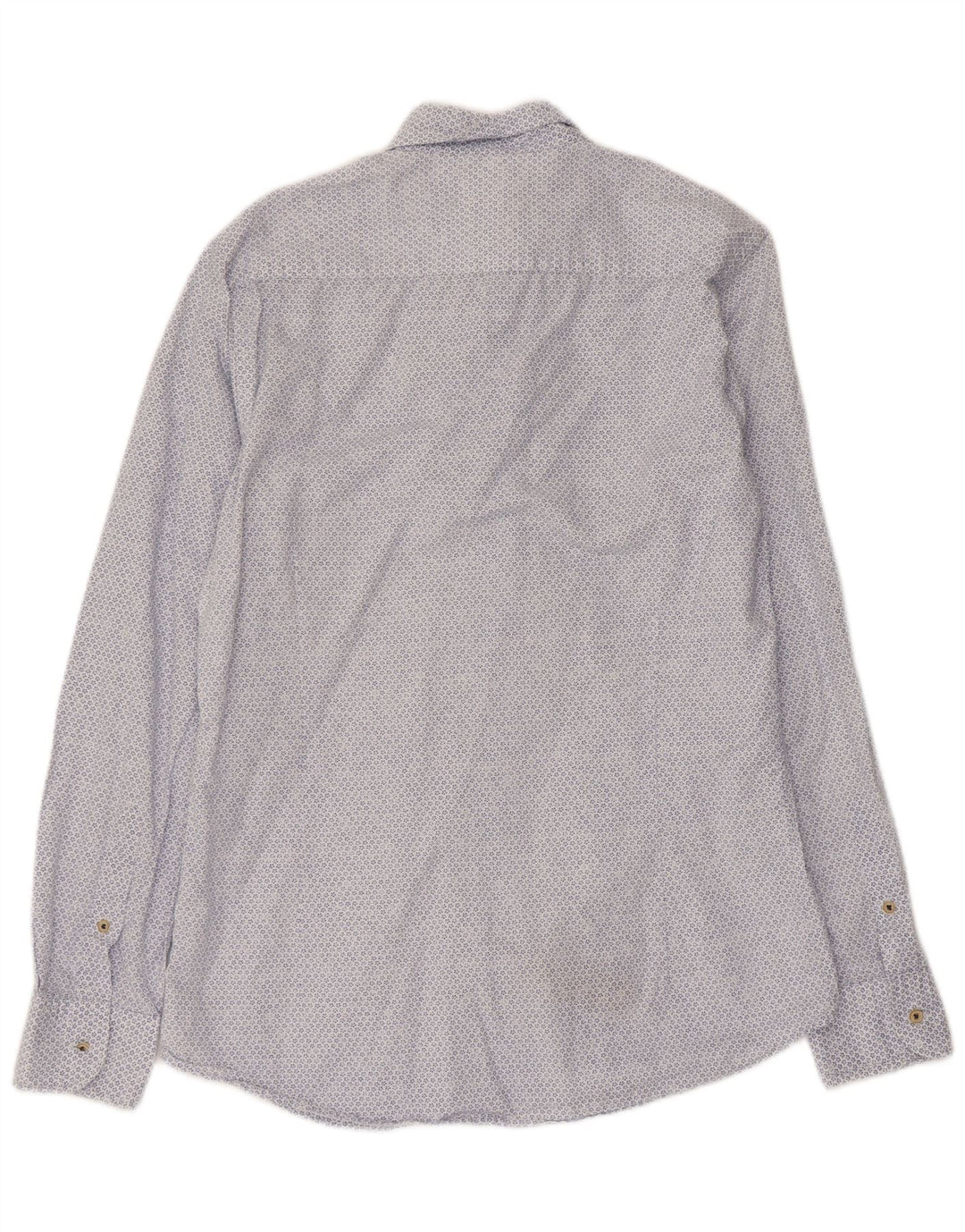 Cămașă Massimo Dutti Bărbați Mic Albastru Floral Bumbac