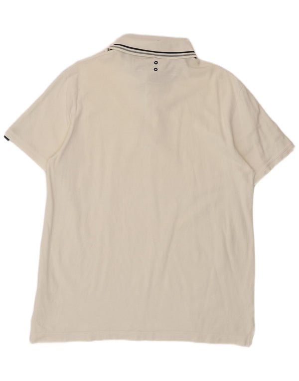Tricou polo Adidas pentru bărbați Marea Britanie 44/46 Bumbac alb mare