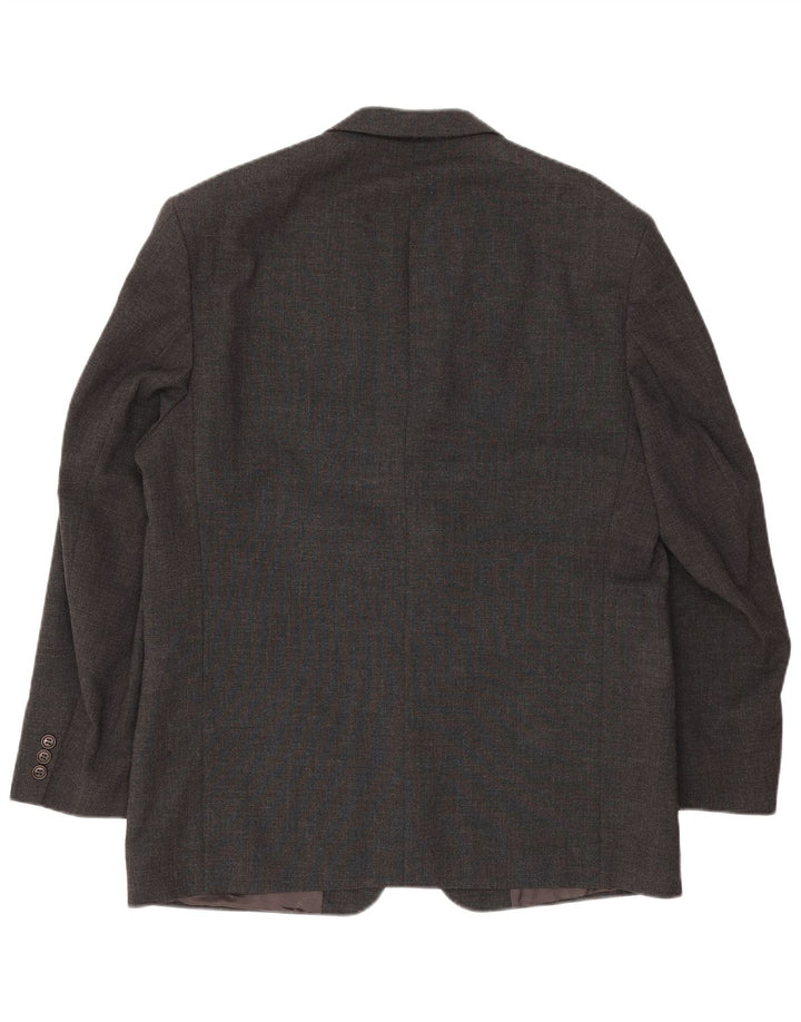 Jachetă blazer pentru bărbați Pierre Cardin cu 3 nasturi UK 42 XL Lână gri