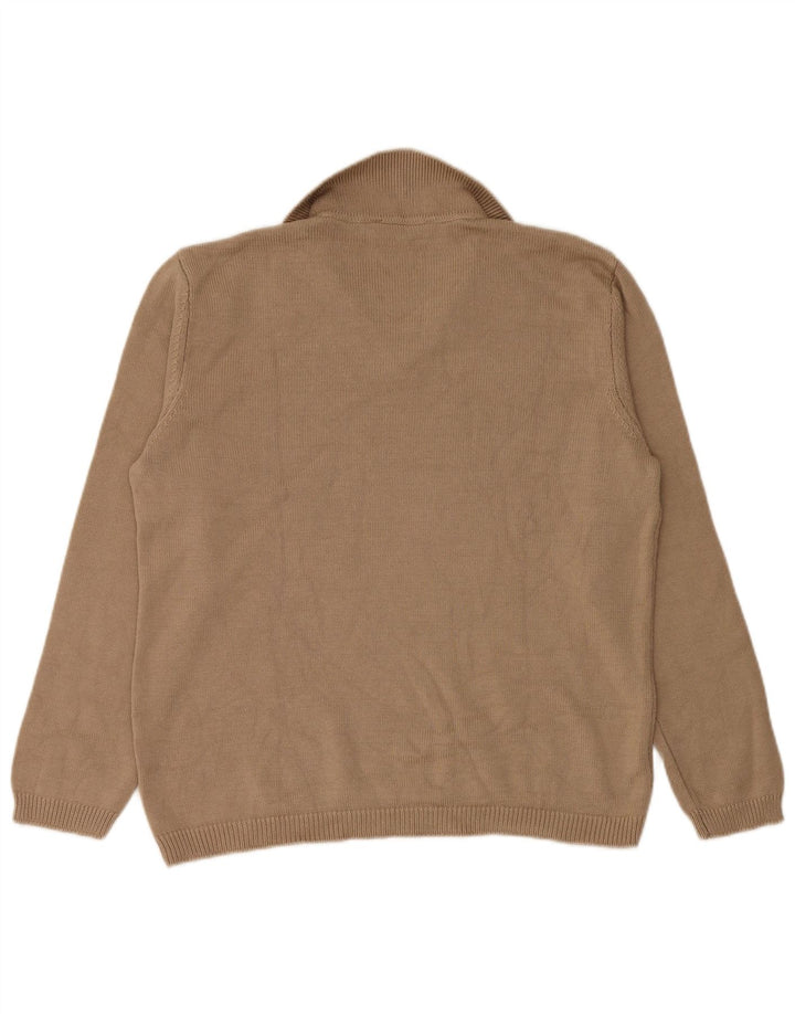 Pulover cu gât polo pentru femei Zara UK 14 Bej mediu