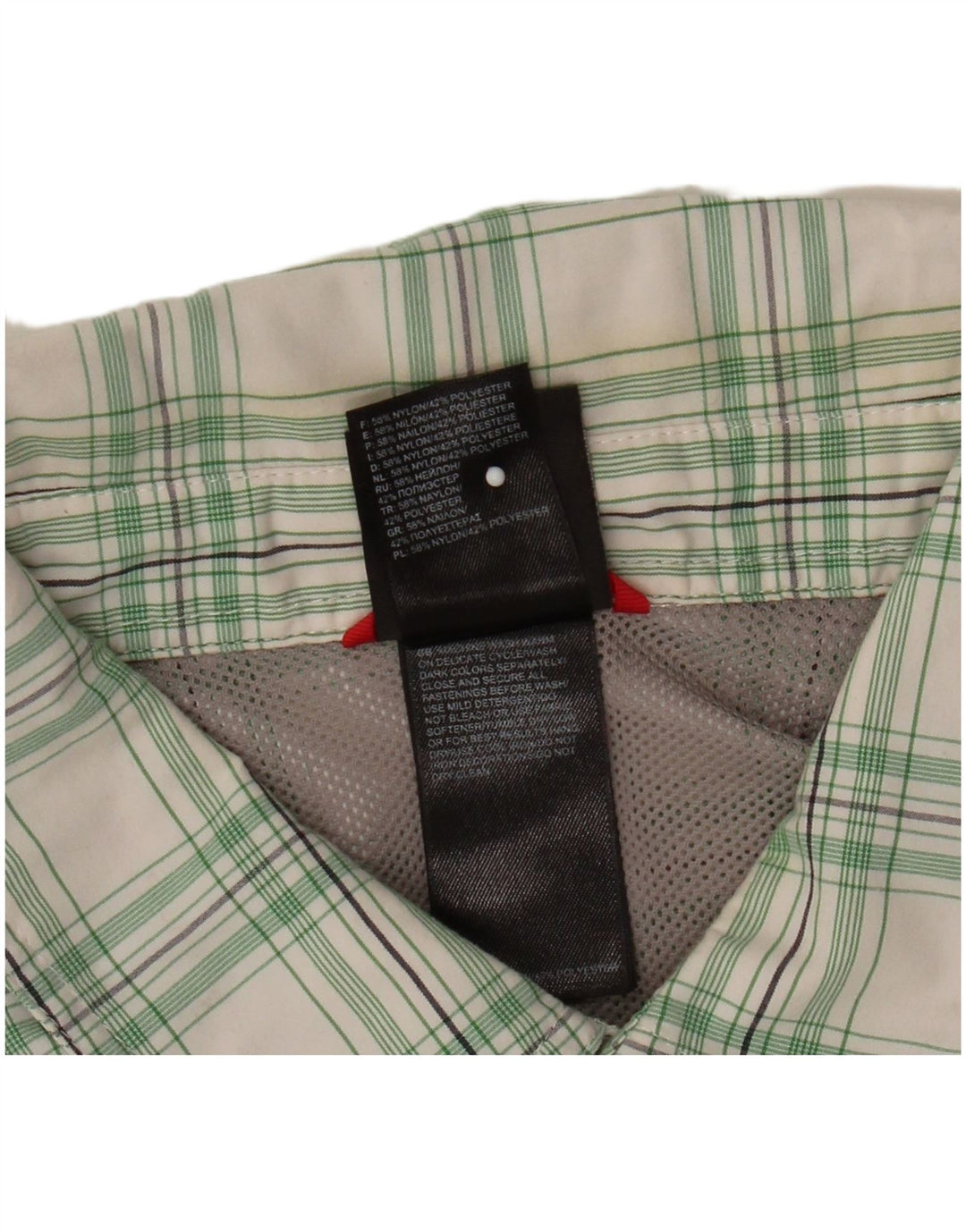 Cămașă militară pentru bărbați The North Face 2XL, nailon cu carouri albe