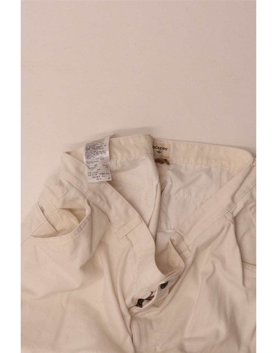 Pantaloni scurti cargo pentru bărbați DOCKERS W36, mari din bumbac alb