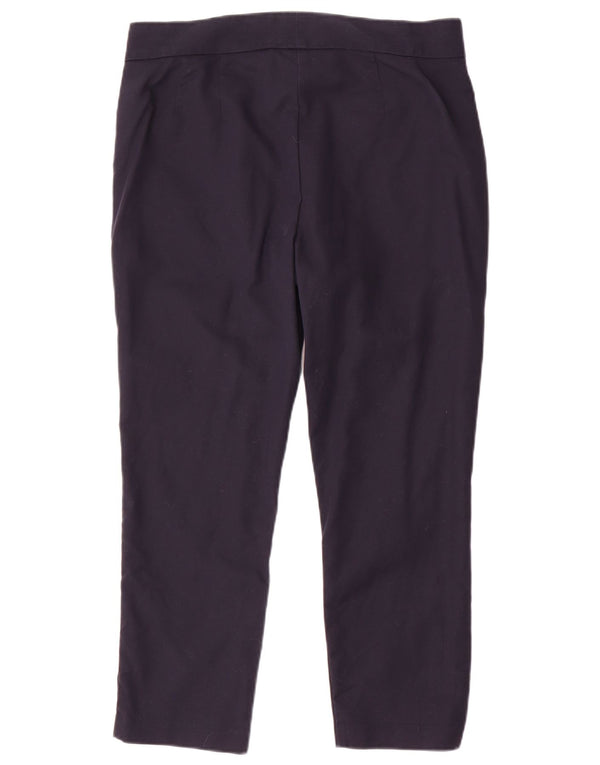 Pantaloni tăiați pentru femei Marks & Spencer UK 12 Medium W32 L25 Bleumarin