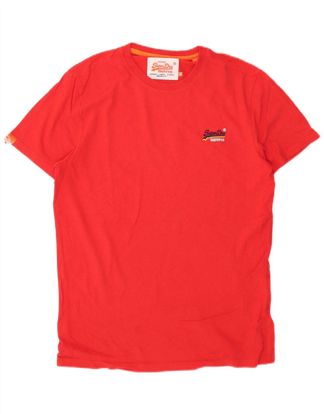 Tricou Superdry pentru bărbați Top din bumbac roșu mediu
