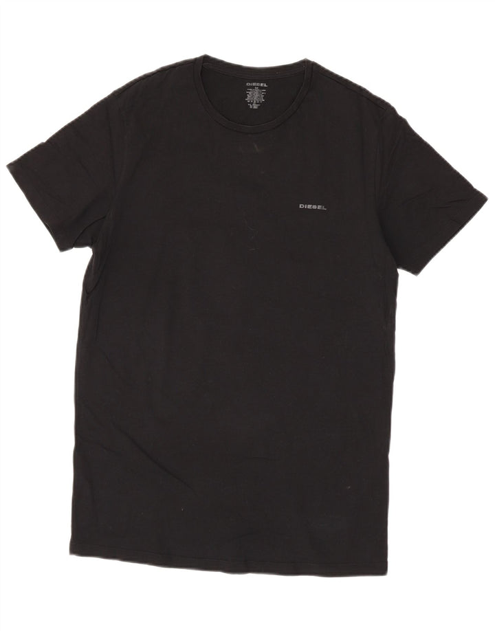 Diesel Bărbați Tricou Top Mediu Negru Bumbac