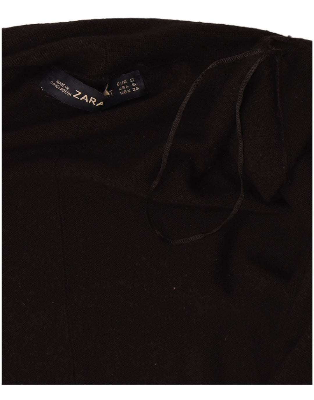 Pulover cardigan pentru femei Zara UK 10 mic, negru, viscoză