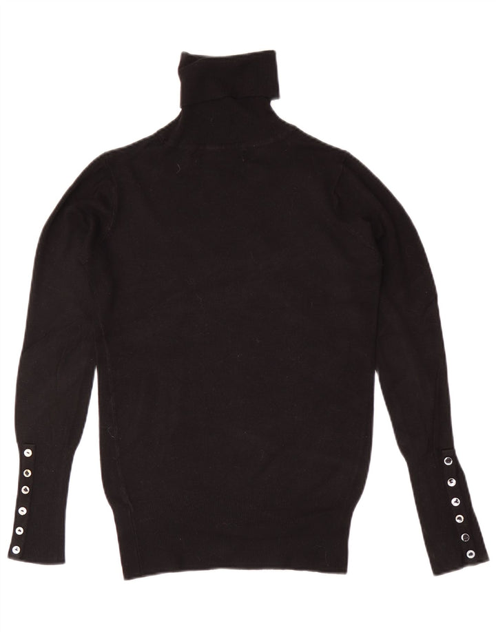Pulover pentru femei cu gât rulat Zara UK 10 Mic Negru