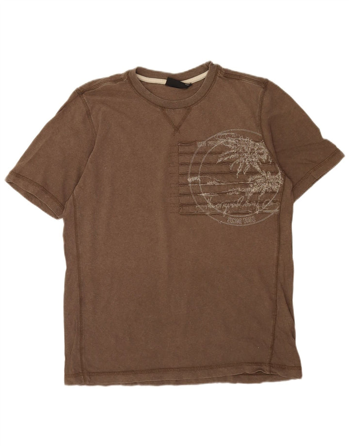 Tricou grafic pentru bărbați O'Neill Top din bumbac gri mediu