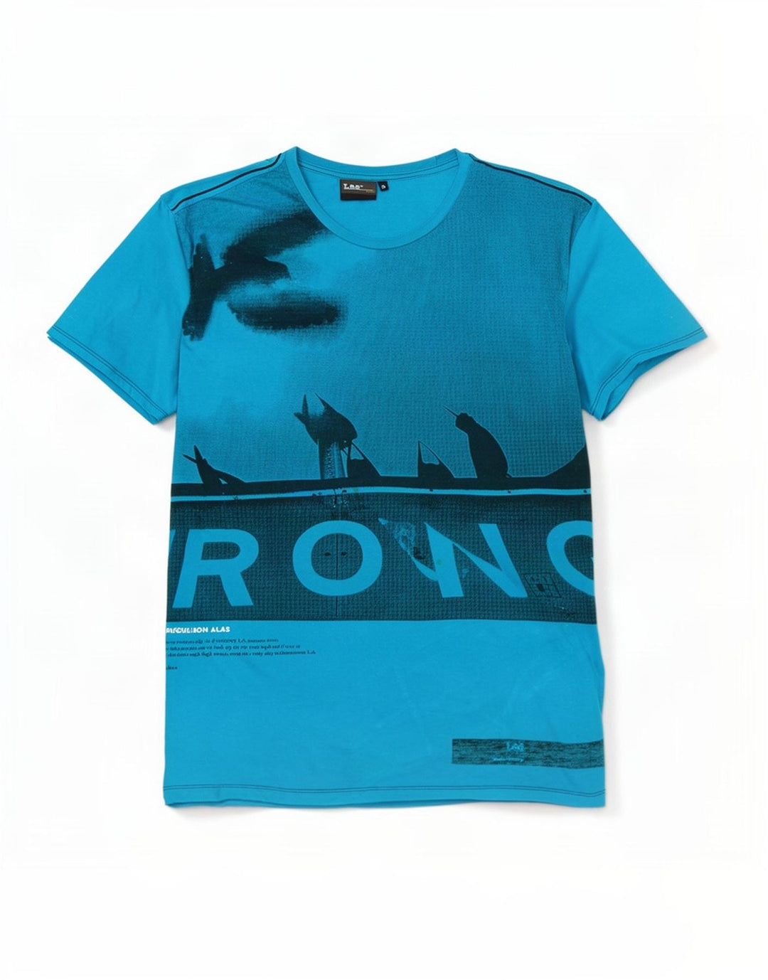 Tricou grafic pentru bărbați Lee Top XL Bumbac albastru