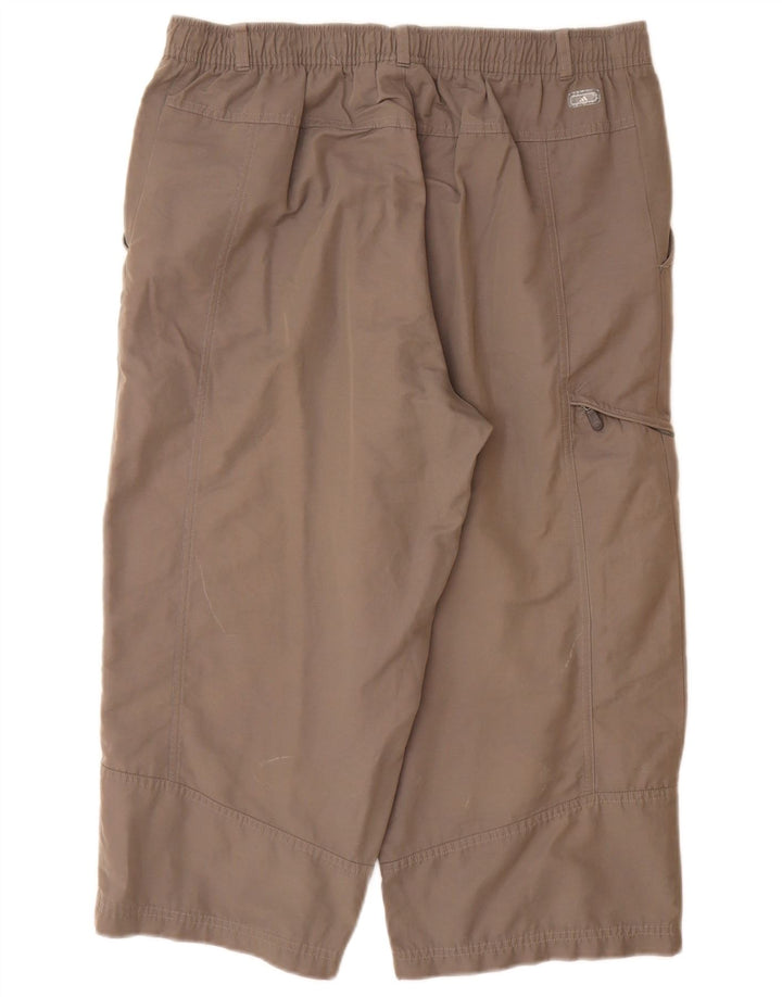 Pantaloni ADIDAS pentru bărbați, drepti, capri, mari W34 L20, bumbac gri