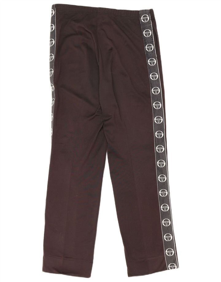 Sergio Tacchini Pantaloni de trening grafic pentru bărbați IT 46 Small Black