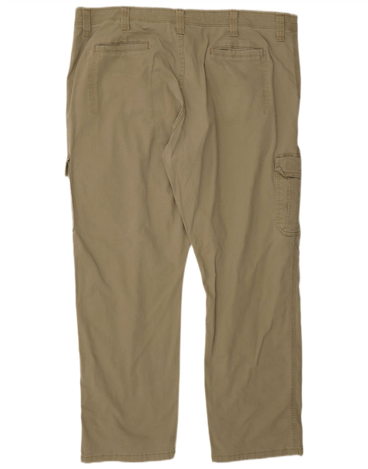 Pantaloni cargo WRANGLER pentru bărbați, cu ajustare relaxată, L42 L30, bumbac kaki