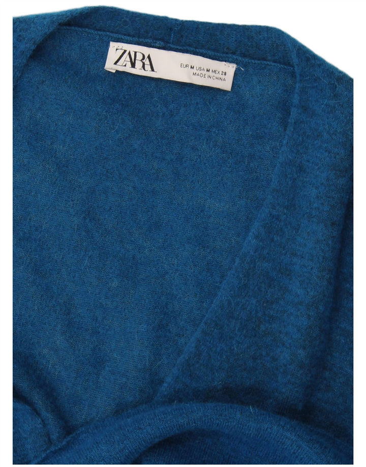 Pulover cardigan supradimensionat pentru femei Zara UK 14 Medium Blue