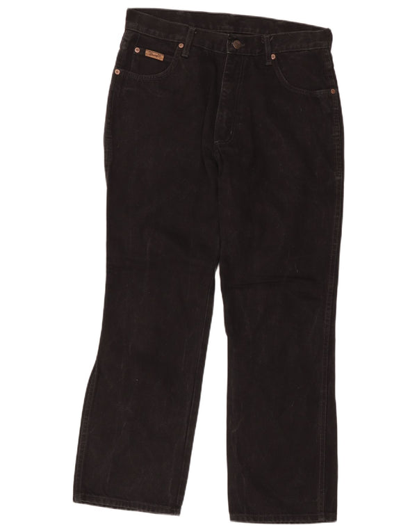 Blugi drepti pentru bărbați Wrangler Monterey W34 L30 bumbac negru