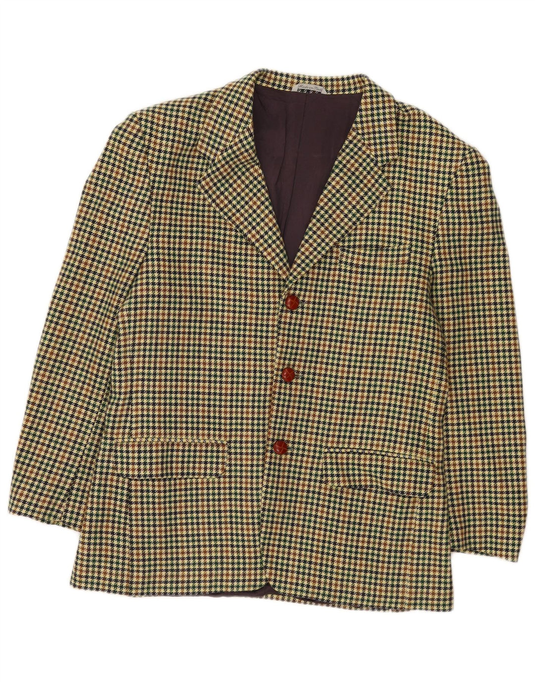 Jachetă Blazer pentru bărbați Wampum cu 3 nasturi UK 38 Medium Multicolor Houndstooth