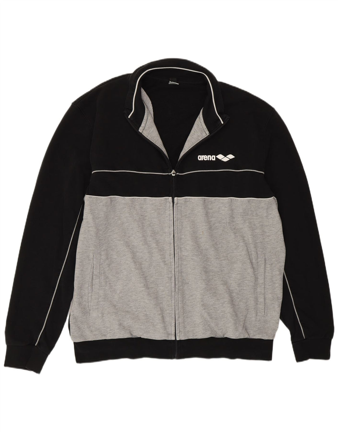 Jachetă de trening Arena pentru bărbați, 2XL, bumbac color bloc negru