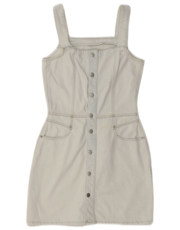CALVIN KLEIN JEANS Rochie de denim fără mâneci pentru femei UK 10 Small Blue