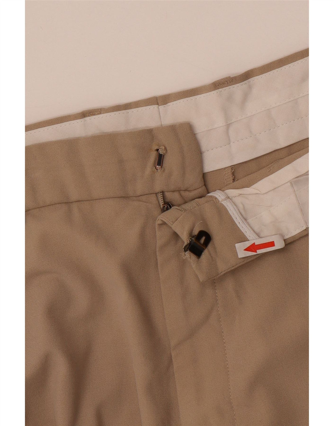 Pantaloni tăiați pentru bărbați Marks & Spencer W38 L24 poliester bej
