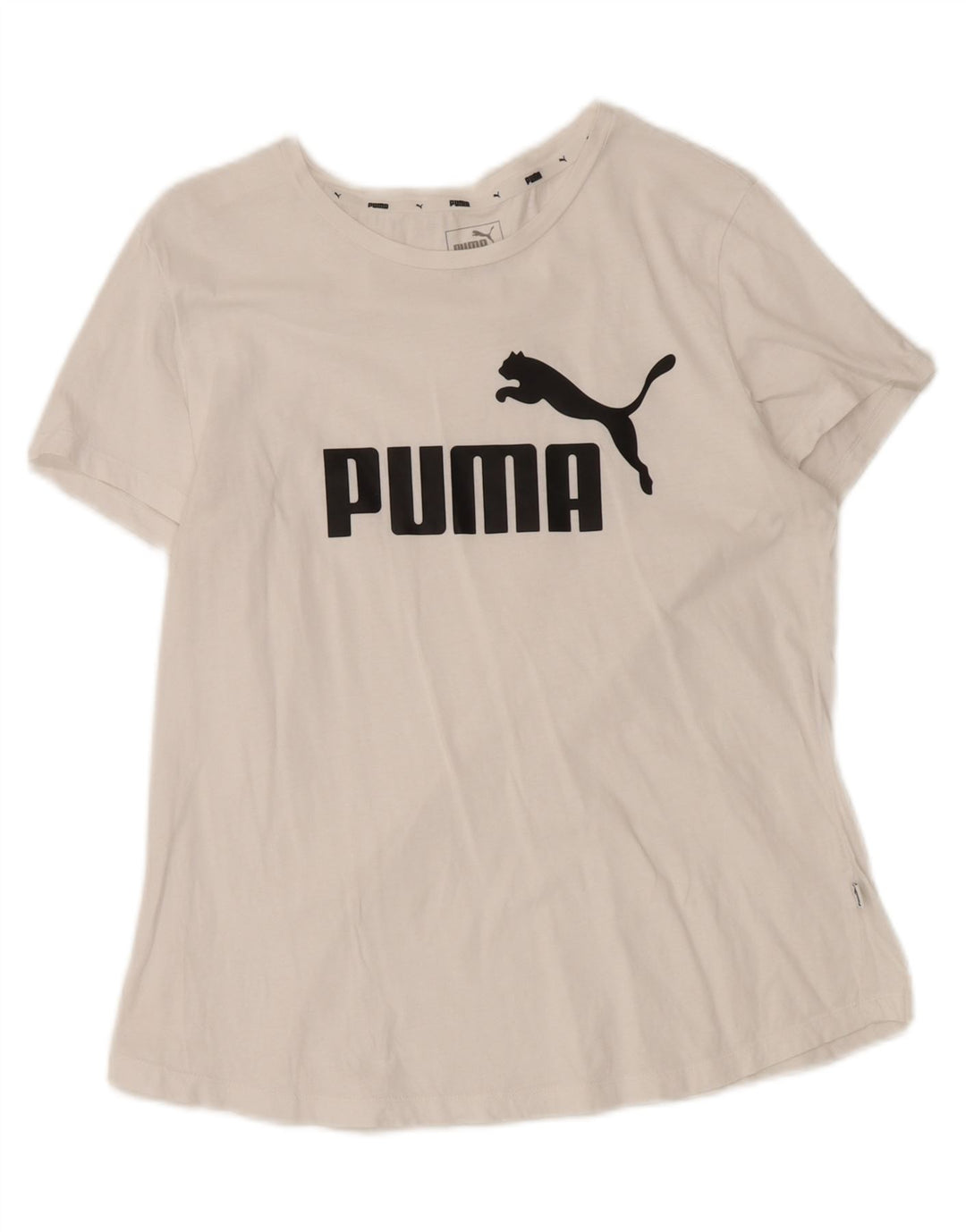 PUMA Womens Graphic T-Shirt Top UK 16 Large White Vintage Puma and Second-Hand Puma from Messina Hembry 