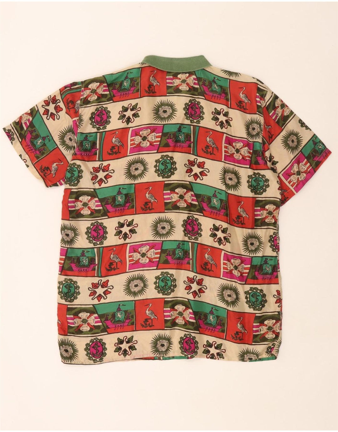 Cămașă Pulover Vintage pentru bărbați cu model abstract, mare, multicoloră