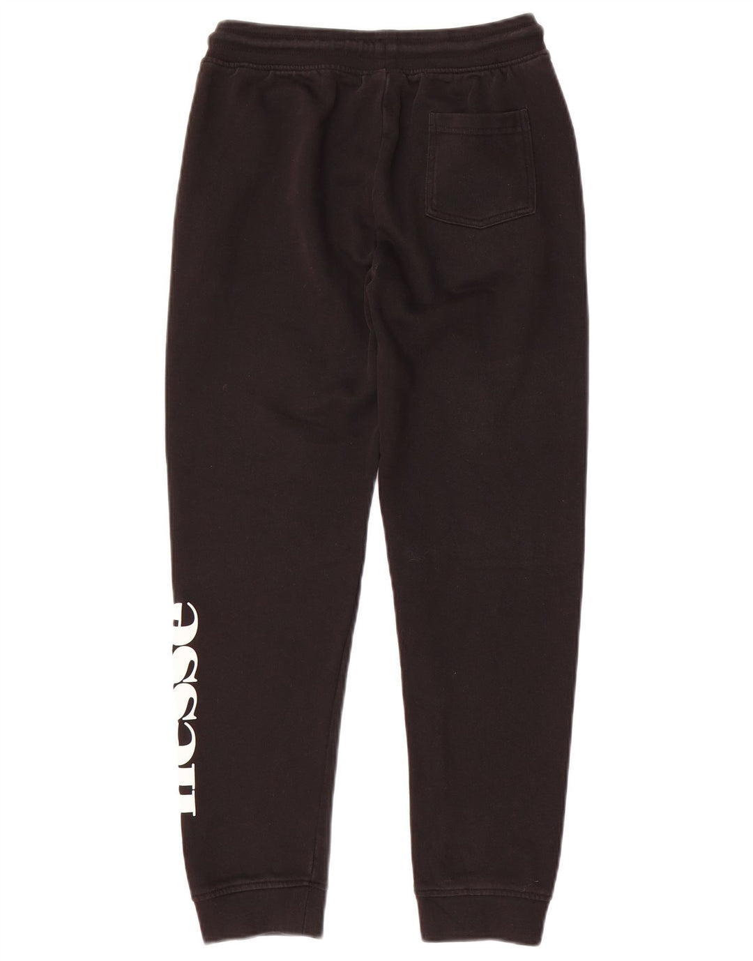 ELLESSE Băieți Grafic Pantaloni Trening Pantaloni Joggeri 11-12 Ani Bumbac Negru