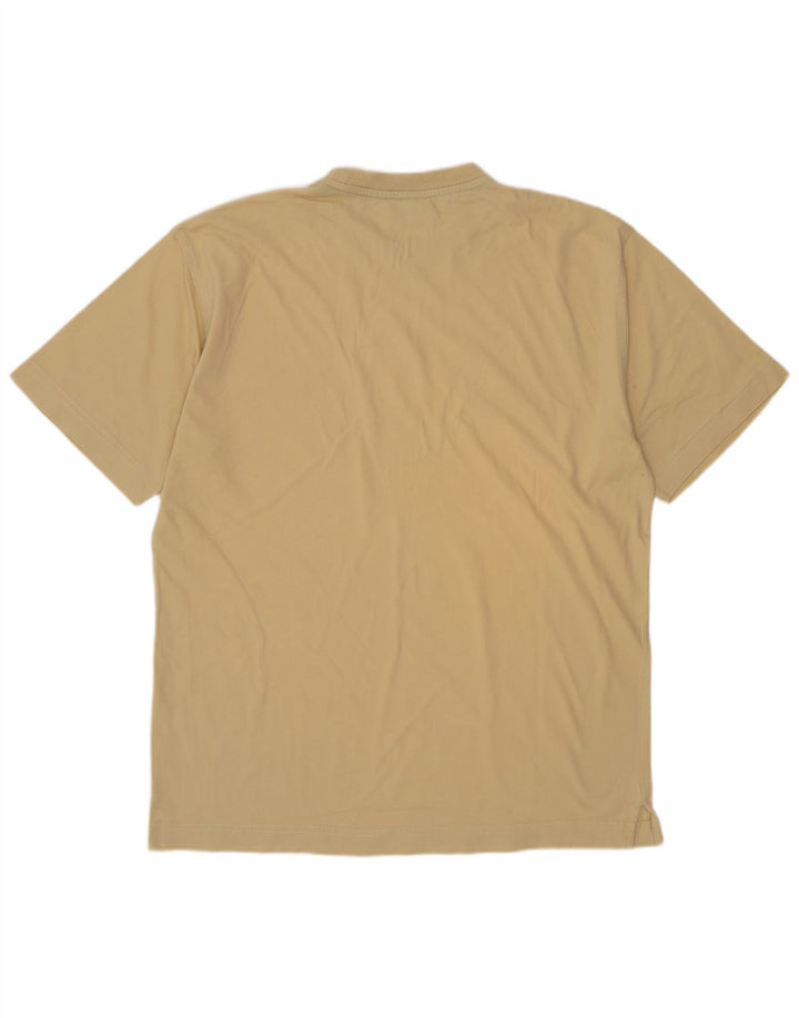 Tricou pentru bărbați Asics Top din bumbac galben mediu