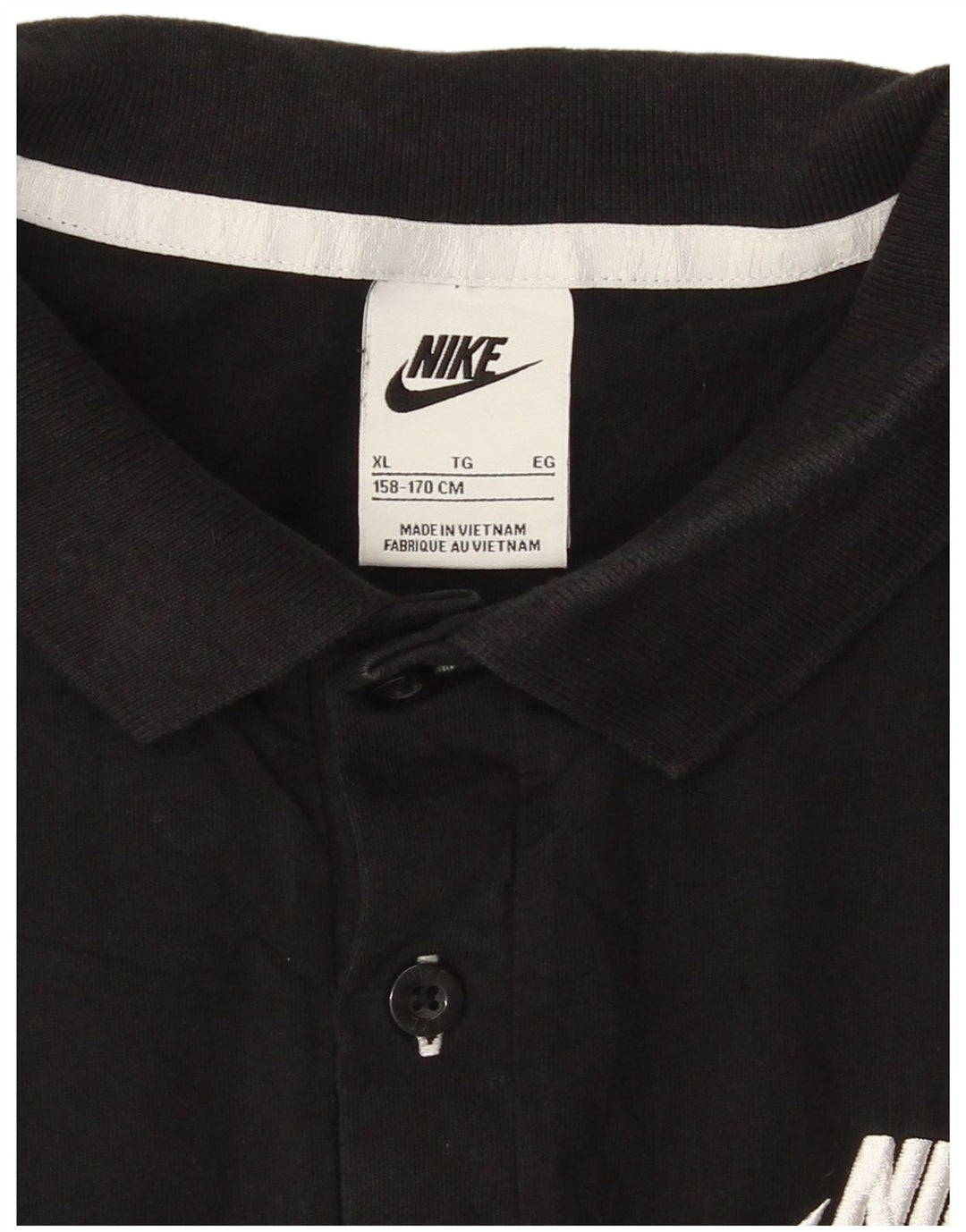 Tricou polo Nike pentru băieți 13-14 ani XL negru