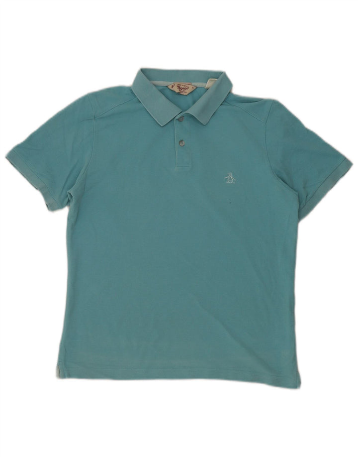 Tricou polo pentru bărbați PENGUIN Turcoaz mediu
