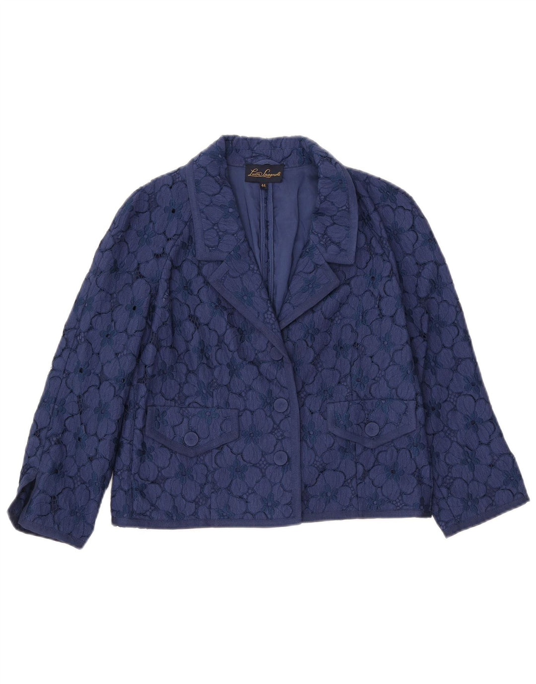LUISA SPAGNOLI Jachetă cu mâneci 3/4 pentru femei IT 44 Medium Bleumarin