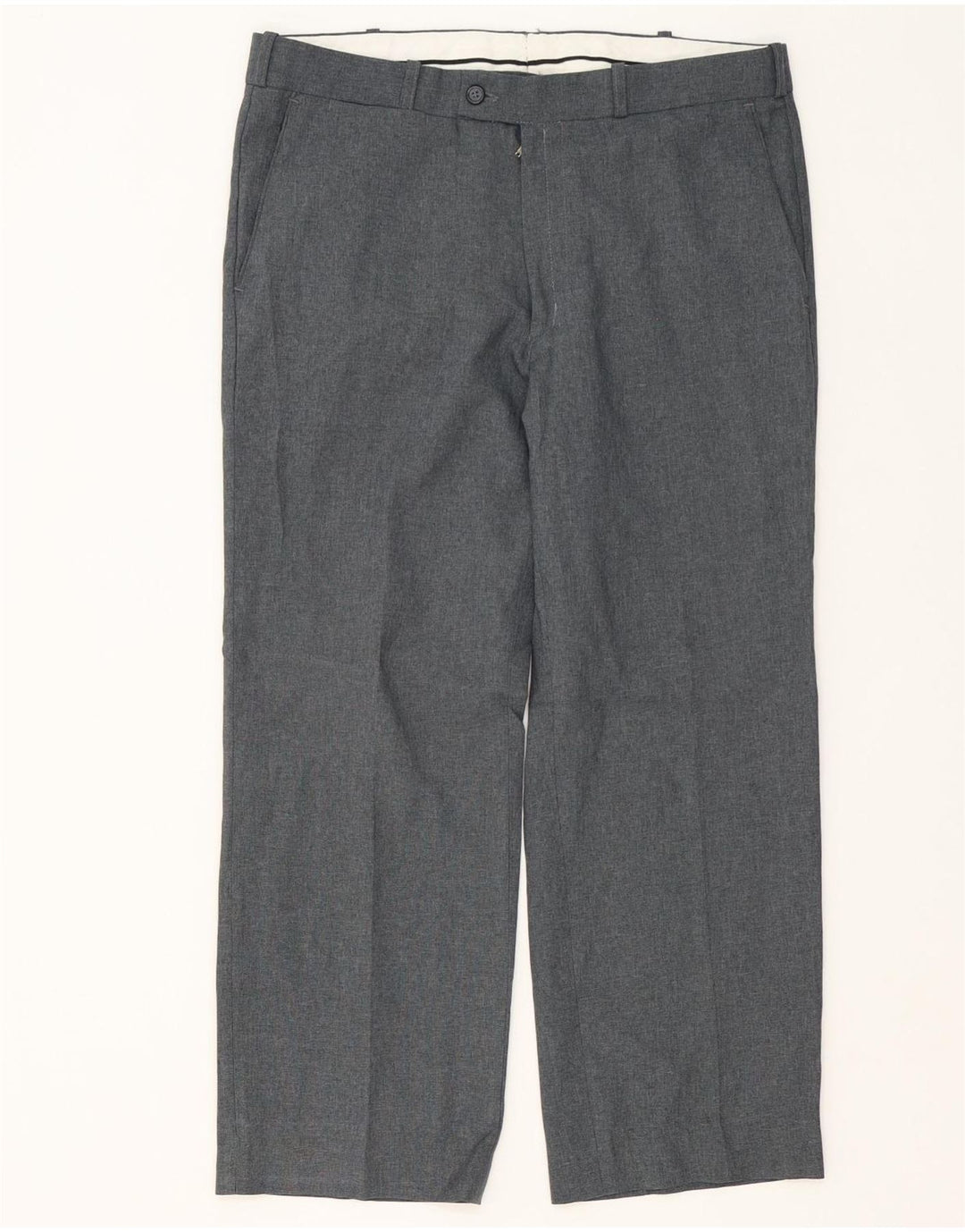 Pantaloni de costum Farah pentru bărbați cu picioare largi L32 L26 poliester gri