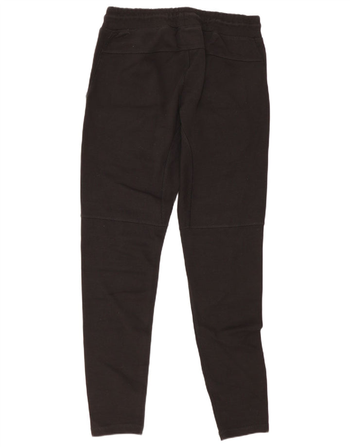 Pantaloni de trening Superdry pentru bărbați, bumbac color bloc negru mediu