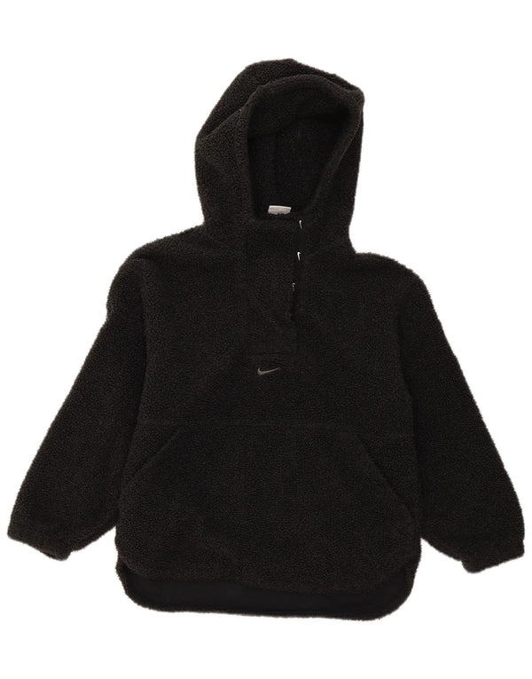 Pulover Nike Therma-Fit Fleece pentru femei UK 14 Poliester mediu negru