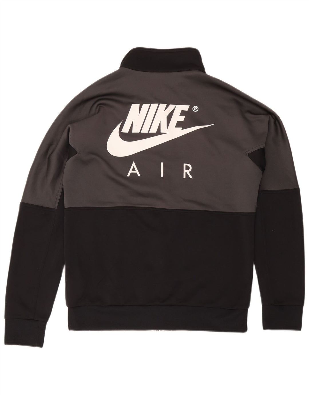 Jachetă de top pentru trening grafic pentru bărbați Nike, gri mic, poliester color bloc