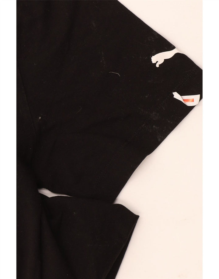Tricou grafic Puma pentru bărbați Top mediu negru Colorblock