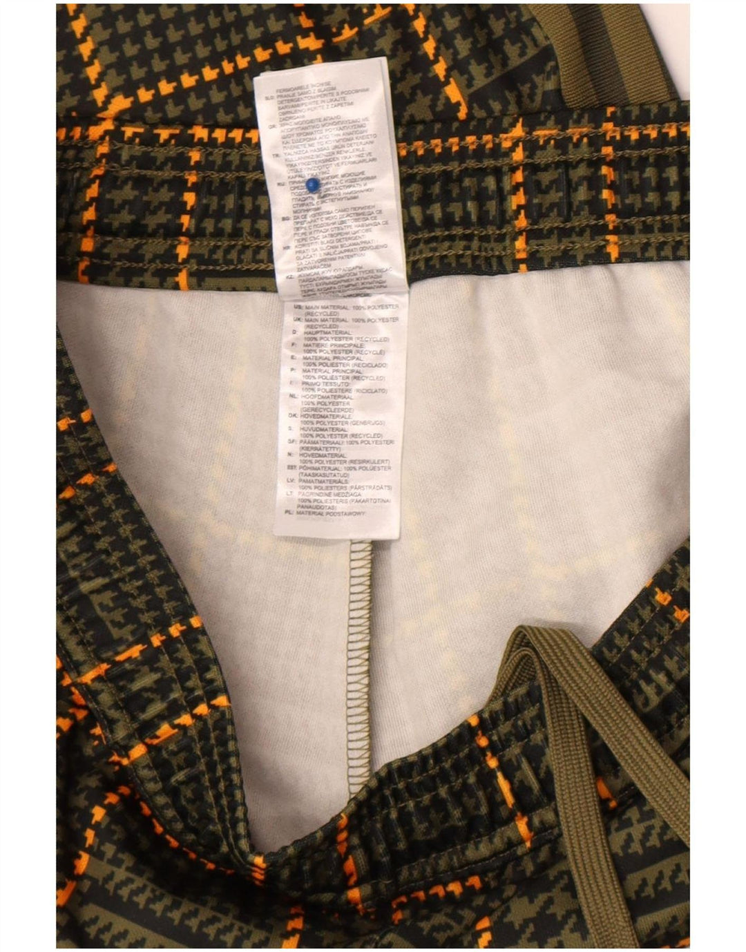 Pantaloni de trening Adidas pentru bărbați, poliester verde mediu cu picior de gală