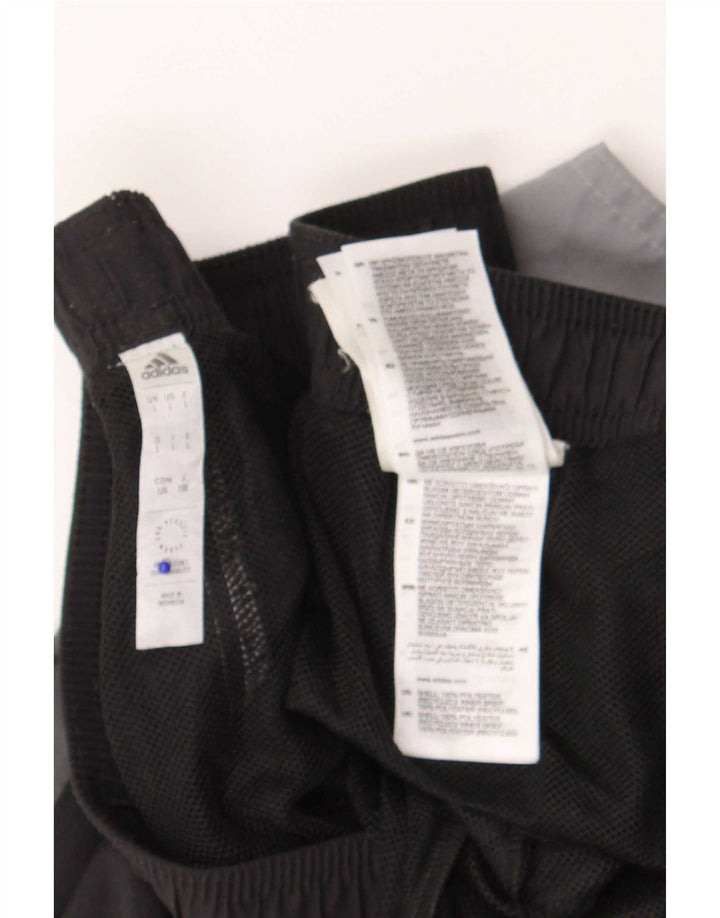 Pantaloni scurți sport Adidas pentru bărbați, mari, gri, poliester color bloc