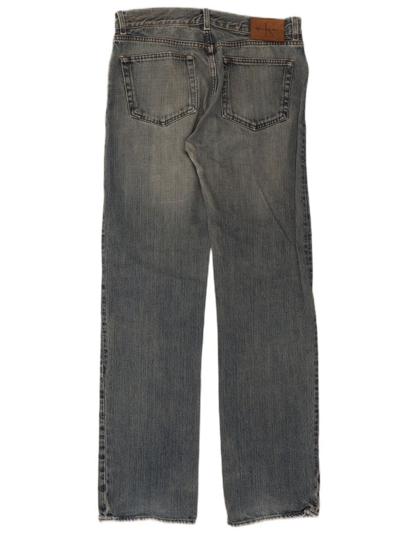 Blugi drepti pentru femei Calvin Klein L34 L34 Bumbac albastru