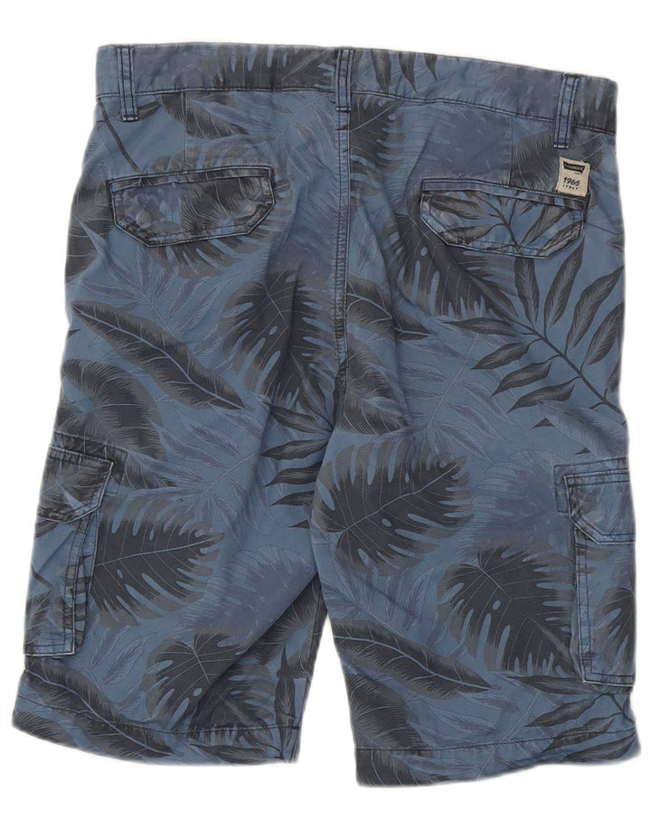 Pantaloni scurți cargo pentru bărbați Carrera IT 46 Small W31 Blue Floral Bumbac
