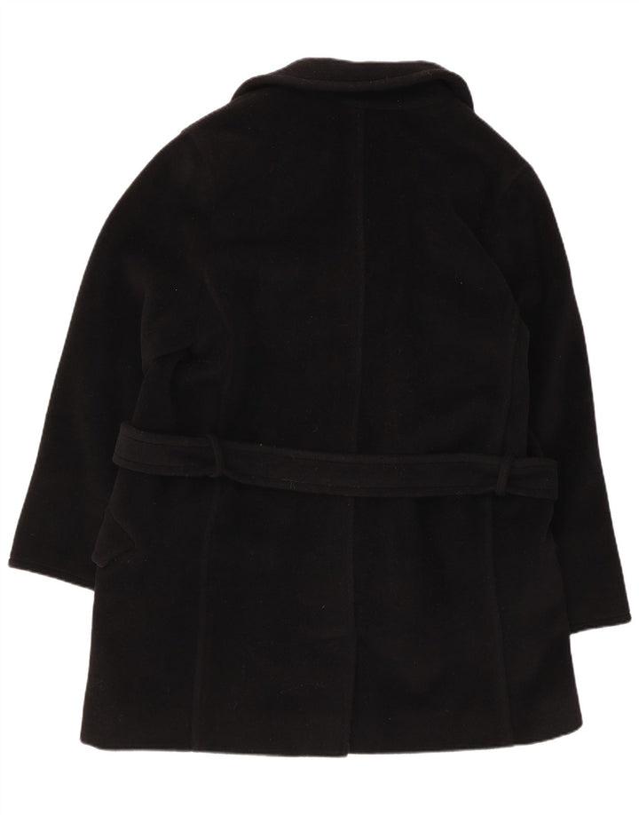 Palton dublu pentru femei Marella UK 14 Lână virgină neagră medie