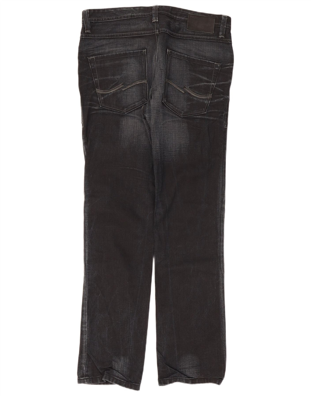 Blugi drepți pentru bărbați Jack & Jones W36 L34 negri