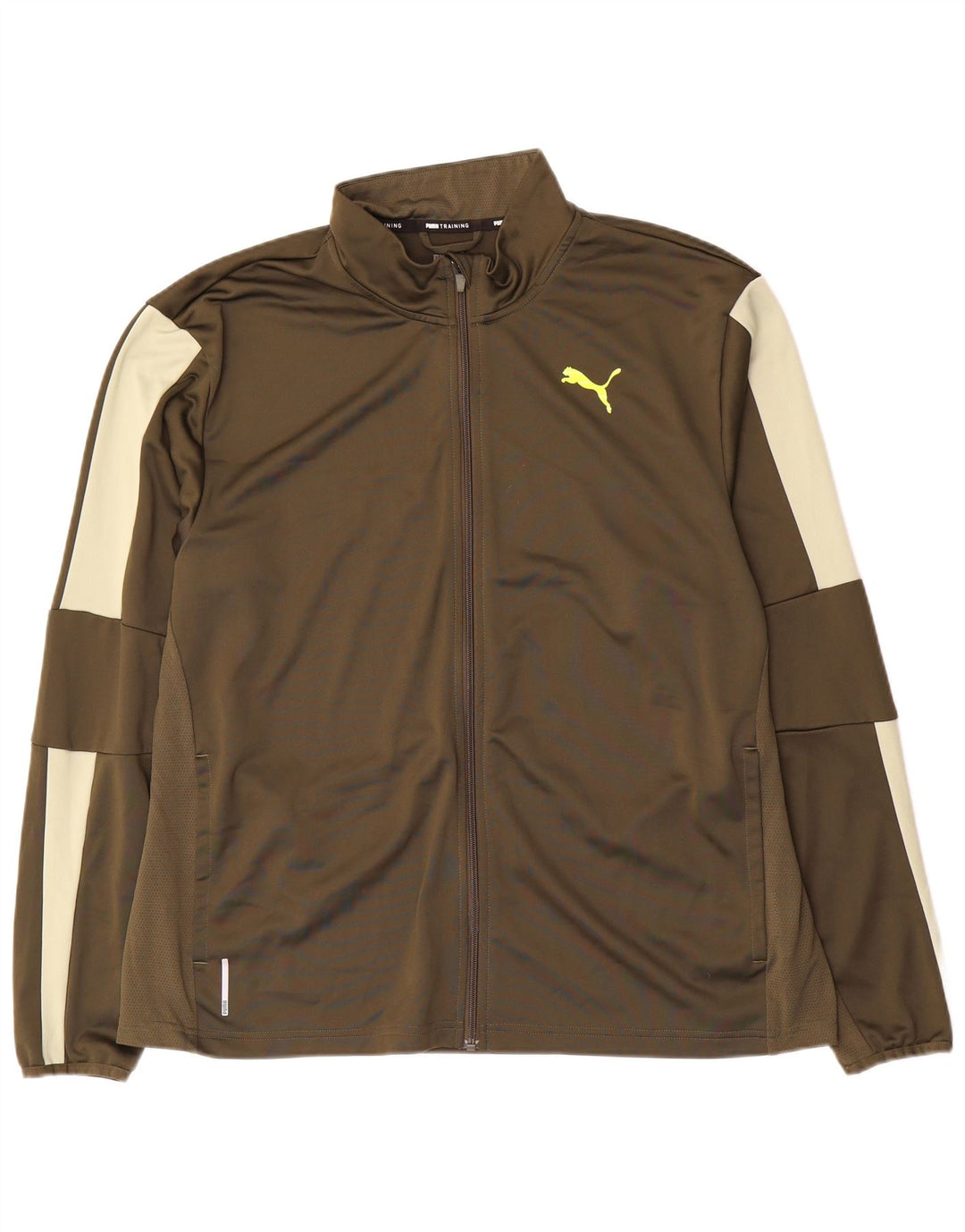 Jachetă de trening pentru bărbați Puma, XL, verde, poliester color bloc