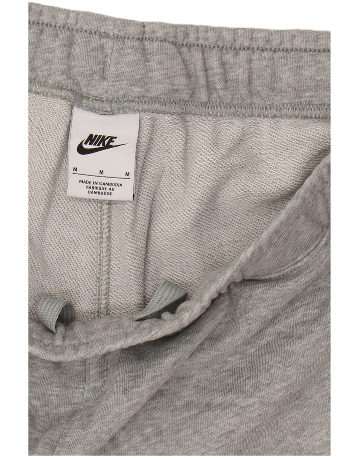 Pantaloni scurți sport grafic NIKE pentru bărbați, bumbac color bloc, gri mediu