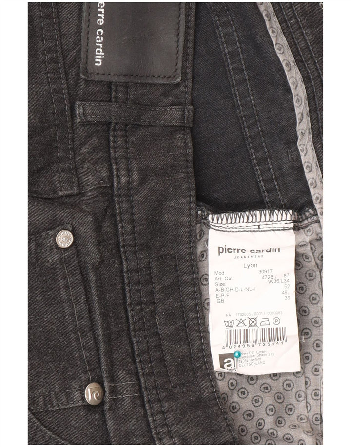 Jeans drept bărbați Pierre Cardin W36 L34 poliester gri