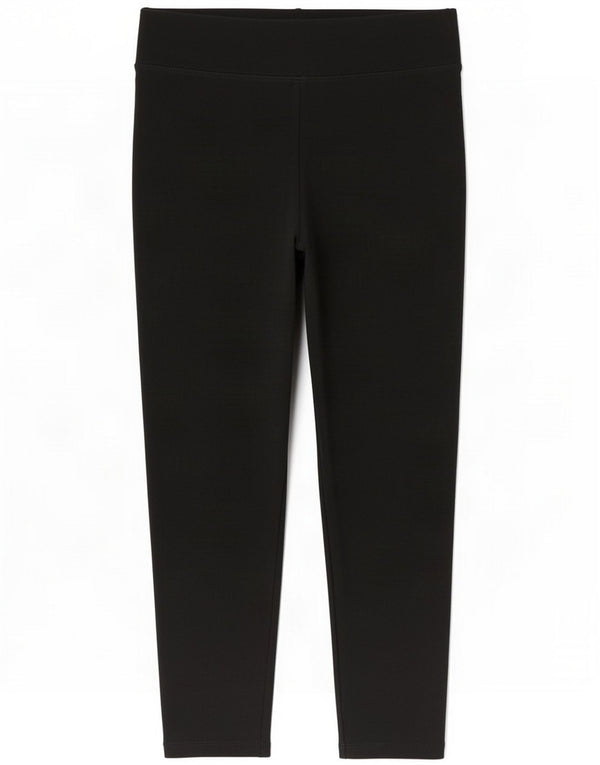 Marks & Spencer Womens Capri Leggings UK 10 Small Black Bumbac
