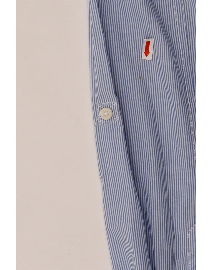 Cămașă TOMMY HILFIGER pentru femei UK 20 2XL Blue Pinstripe Bumbac