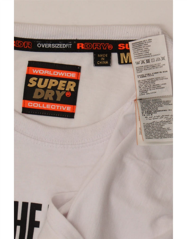 Tricou grafic pentru bărbați Superdry Top Medium White Bumbac