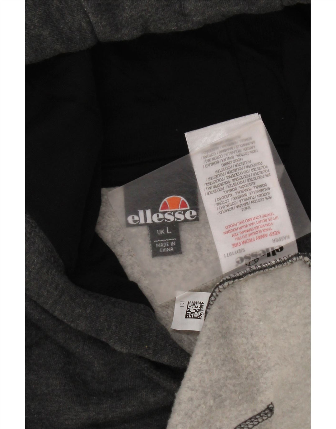 Pulover cu glugă pentru bărbați Ellesse, mare, gri, bumbac